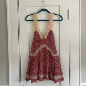 Tiffany lace trim urban outfitter mini dress